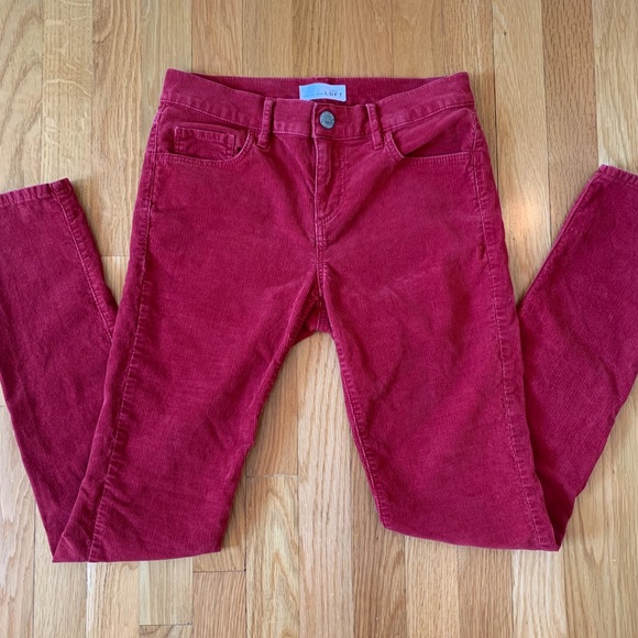 Red Corduroy Pants - Picture 3 of 6
